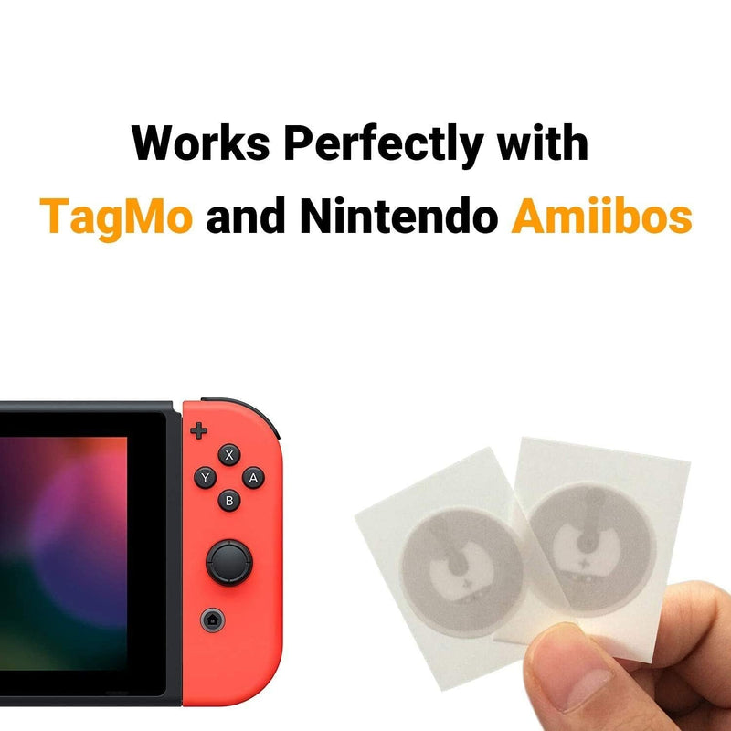  [AUSTRALIA] - Timeskey NFC 10PCS NTAG 215 NFC Stickers NTAG215 NFC Tags 100% Compatible with TagMo and Amiibo, 504 Bytes Memory Fully Programmable 10