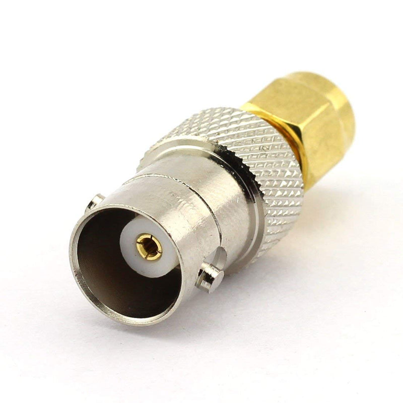  [AUSTRALIA] - Saide 2-Pack BNC Female to SMA Male RF Coaxial Adapter BNC to SMA Coax Jack Connector