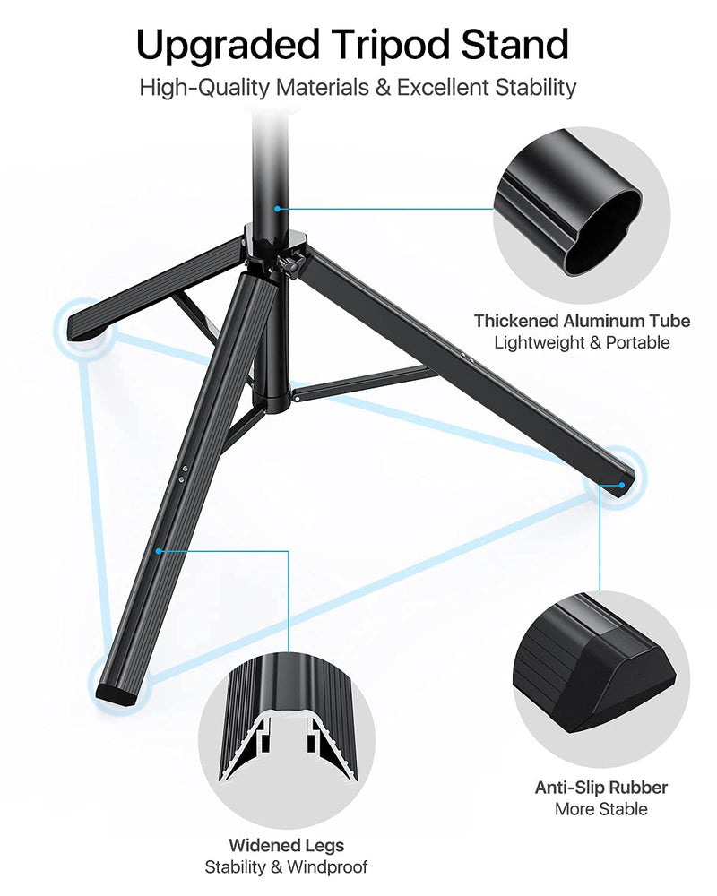  [AUSTRALIA] - NEXBOOM Phone Tripod - 66" [Stable & Portable] Phone Tripod Stand with Remote, Travel Tripod Compatible with iPhone 14 Pro Max 13 12,Samsung S22/ Camera/GoPro/Video Recording