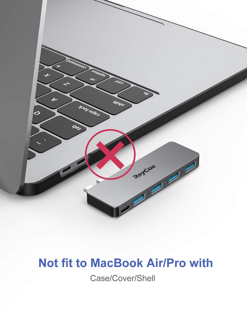 MacBook Pro/Air USB Accessories, USB C HUB Adapter with 4 USB 3.0 Ports, 100W PD Charging, Thunderbolt 3 to USB Compatible for MacBook Pro 2016-2020, MacBook Air 2018-2020 - LeoForward Australia