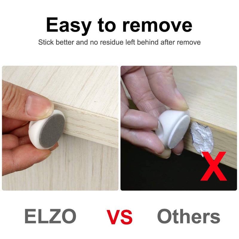  [AUSTRALIA] - ELZO Cable Clips, Cable Clip Holders Organizer [20 Pack] Management Mini Cable Tidy Holders Adhesive Hooks Wire Cord Holder for Organizing USB Cable/Power Cord… White