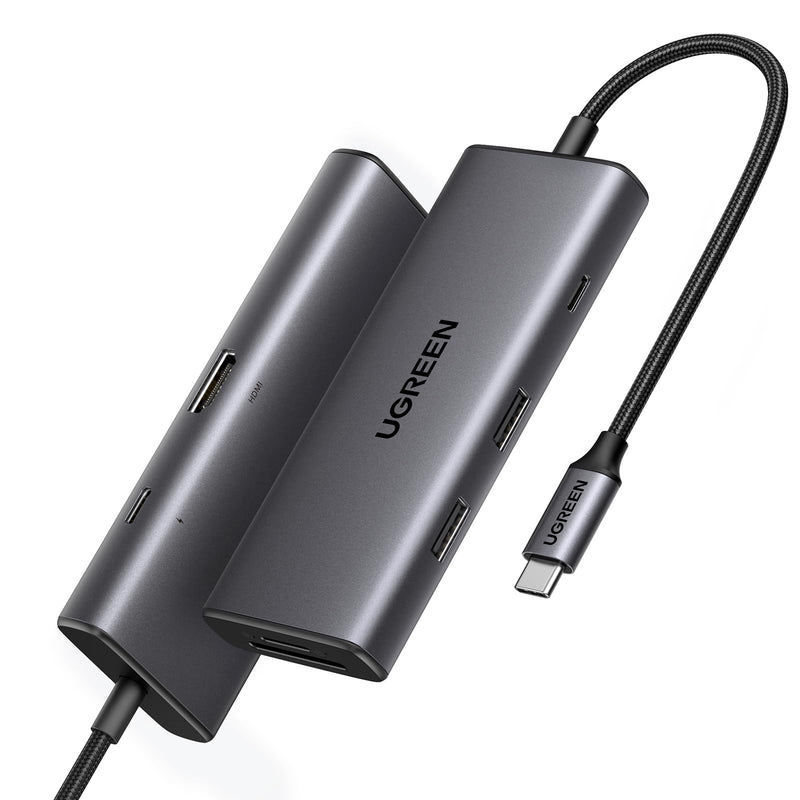  [AUSTRALIA] - UGREEN Revodok Pro 7 in 1 USB-C Hub with 10Gbps USB-C & 2 USB-A Data Ports 4K HDMI, 100W Power Delivery, SD/TF Card Reader for MacBook Pro/Air, iPad Pro, Surface, XPS, Thinkpad and More.