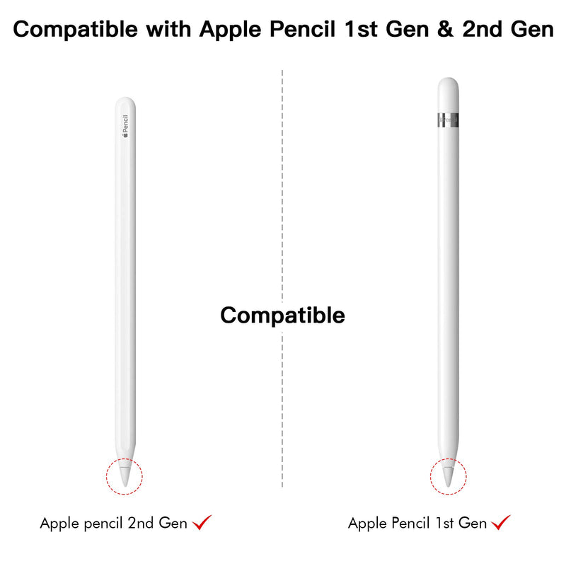 MEKO 4 Pack Replacement Tips for Apple Pencil 1st Gen & 2nd Gen, Pen Nibs for iPad Pro Pencil- White - LeoForward Australia