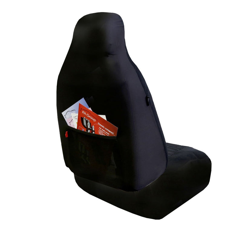  [AUSTRALIA] - FH Group FB133GRAY102 Bucket Seat Cover (Supreme Modernistic Airbag Compatible (Set of 2) Gray)