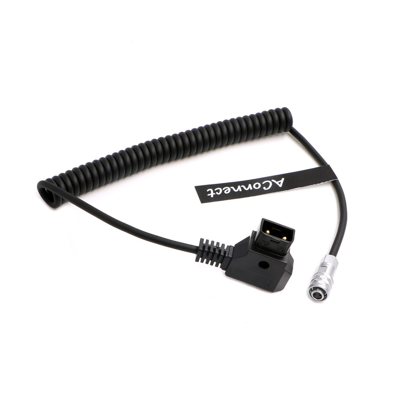  [AUSTRALIA] - BMPCC-Weipu 2Pin-Blackmagic-Cable 2 Pin Female to D Tap Power Coiled Cord for Blackmagic Pocket Cinema Camera 4K|6K from Gold Mount V Mount
