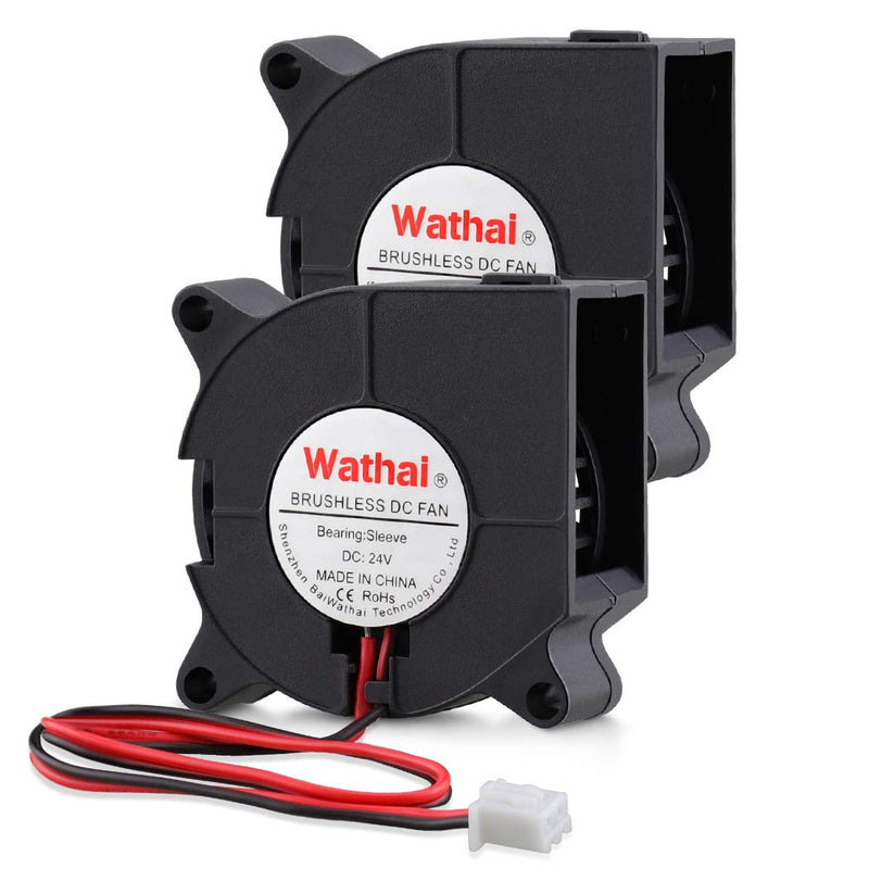  [AUSTRALIA] - Wathai 40mm x 20mm DC Brushless Cooling Blower Fan 24V 2Pin 2 Pcs