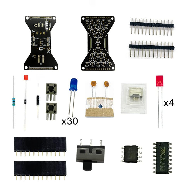  [AUSTRALIA] - Treedix Electronic Hourglass LED DIY Kits Welding Practice Board Blue Ray Assembly Soldering Exercise Fun Project