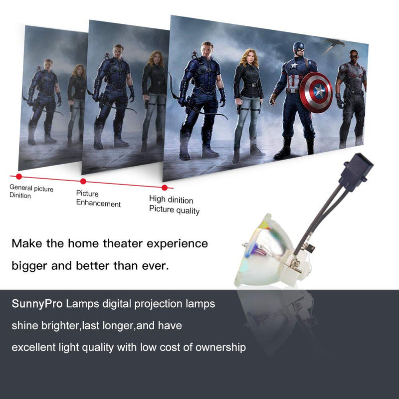  [AUSTRALIA] - SunnyPro ELPLP85 / V13H010L85 Replacement Projector Bare Bulb Compatible with Epson PowerLite Home Cinema 3000 3100 3500 3600e 3700 3900, EH-TW6600 EH-TW6600W EH-TW6700 EH-TW6800 ELP85-CB