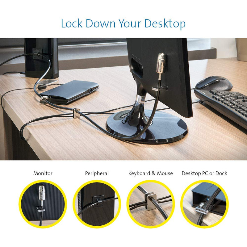  [AUSTRALIA] - Kensington Desktop & Peripherals Locking Kit 2.0, Black (K64424WW)