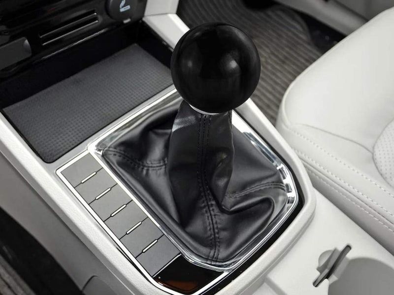  [AUSTRALIA] - Lunsom Ball Shape Gear Shift Knob Round Car Shifter Transmission Stick Handle Shifting Head Fit Universal Automatic Manual Vehicle (M8x1.25, Black)