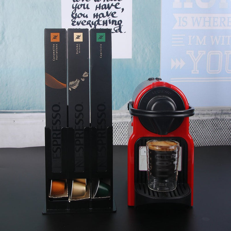  [AUSTRALIA] - RECAPS Coffee Pod Holder for Stores 30 Pods Compatible with Nespresso Pods Cast Iron Black Color (Coffee Pods with Sleeve Box are Excluded) 0.56 Kilograms