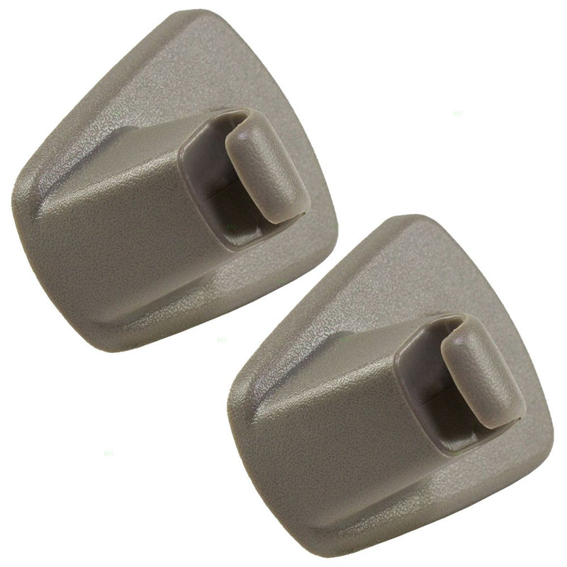  [AUSTRALIA] - Beige Sun Visor Retainer Clips Pair Set of Replacements for 05-07 Chrysler 300 Dodge 06-07 Charger & 07 Magnum 1EJ51BD1AA