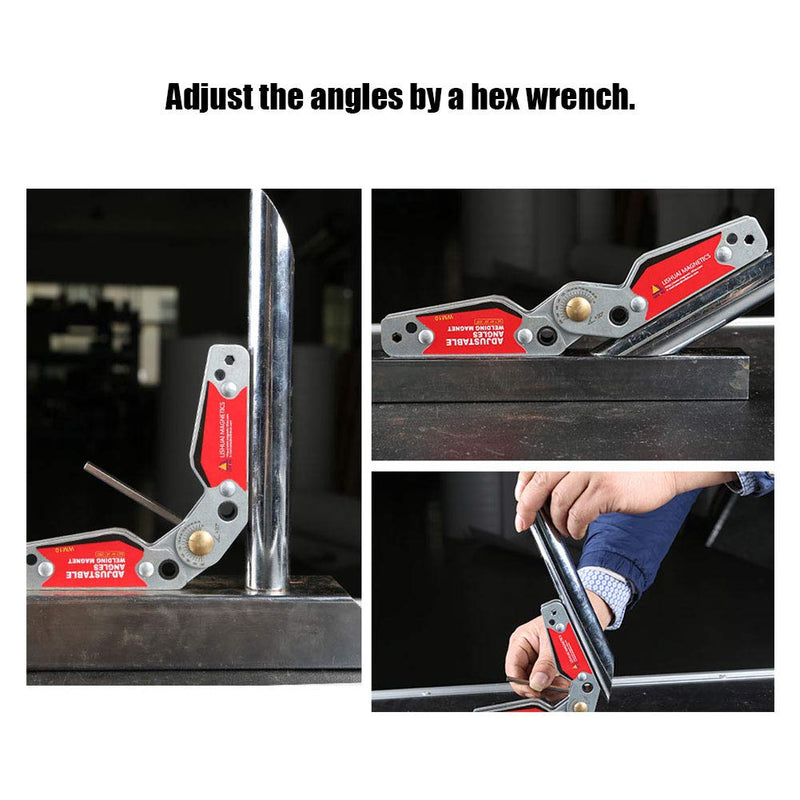  [AUSTRALIA] - Welding Holder,Adjustable Angles(20°-200°) Welding Magnet Magnetic Welding Holder Welder Tool Accessories