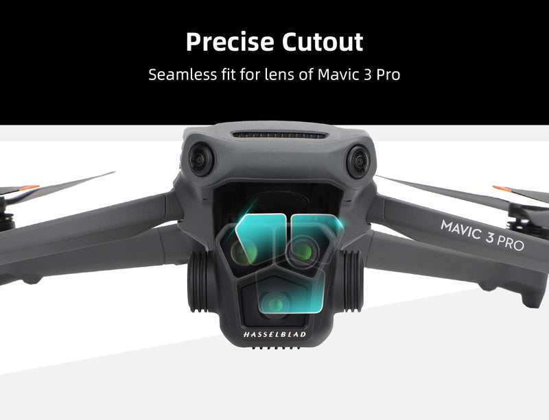  [AUSTRALIA] - 2 Sets Combo Mavic 3 Pro Tempered Glass Lens Film Protector for DJI Mavic 3 Pro Drone