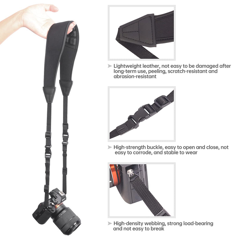  [AUSTRALIA] - LENSGO SF8 Camera Neck Shoulder Strap Adjustable for Canon Nikon Sony DSLR 1