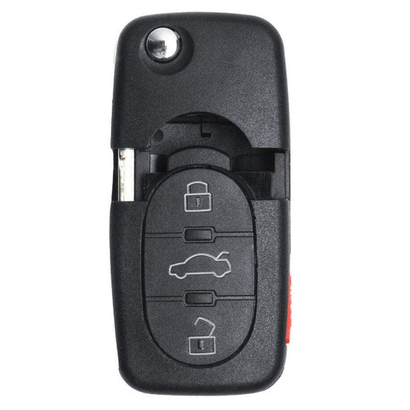 Beefunny 315MHz ID48 Chip Replacement Remote Car Key Fob 1J0 959 753 F 3+1 Button for Volkswagen Beetle Passat Golf Jetta (1) 1 - LeoForward Australia