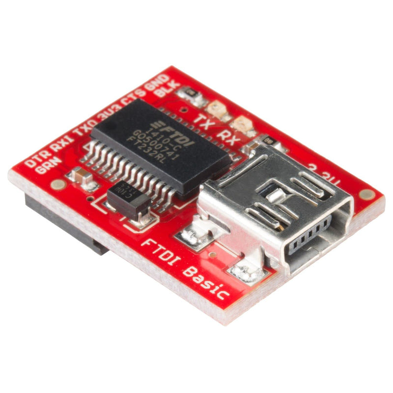  [AUSTRALIA] - SparkFun FTDI Basic Breakout - 3.3V Development Tool with USB Mini-B Connector Save Space and Money in Your DIY Electronics Projects Pinout of This Board Matches The FTDI Cable