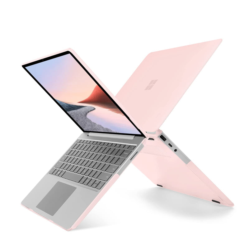  [AUSTRALIA] - MOSISO Case Only Compatible with Microsoft Surface Laptop Go 2/1 12.4 inch 2022 2020 Release (Models: 2013 & 1943), Protective Plastic Hard Shell Case Cover, Chalk Pink