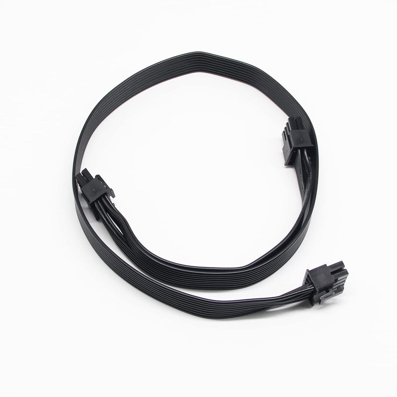  [AUSTRALIA] - XIWU CPU 8 Pin Male to Dual PCIe 2X 8 Pin (6+2) Male Power Adapter Cable for Corsair Modular Power Supply (25-inch+9-inch)