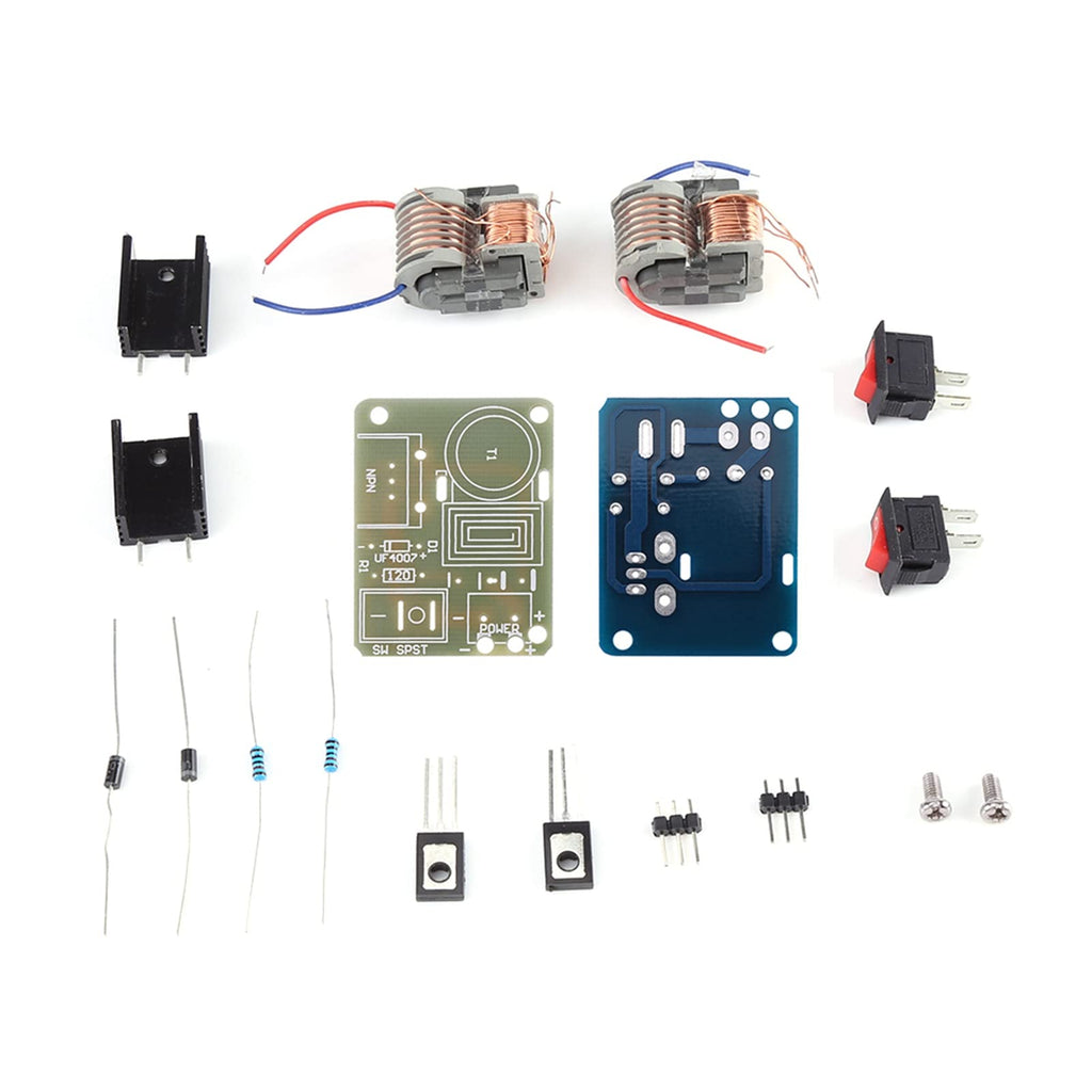  [AUSTRALIA] - Fyearfly High Voltage Pulse Generator, 2 Sets (3.7V-4.2V DC Input, 15KV AC Output) High Voltage Generator Voltage Boost Inverter Arc Igniter Coil Module Disassembled Parts