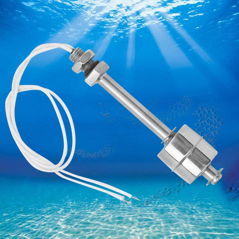  [AUSTRALIA] - 0~220V 100mm Liquid Level Sensor Float Switch, Vertical Stainless Steel Water Float Switch for Fuel Tanks, Water Towers, Water Heaters, Solar Energy and etc.