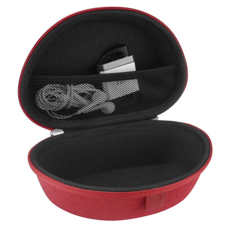  [AUSTRALIA] - Geekria Shield Headphone Case for Beats Solo3, Solo2, SoloHD Headphones, Replacement Protective Hard Shell Travel Carrying Bag with Room for Accessories (Luxe Red)