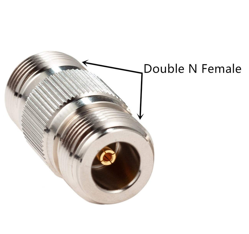  [AUSTRALIA] - Ancable 50 Ohm Low Loss Coaxial Antenna Cable Coupler Joiner for Cell Phone Signal Booster Amplifier Repeater (N Female to N Female) 1-Pack