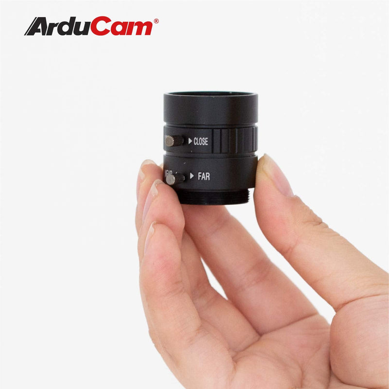  [AUSTRALIA] - Arducam Lens for Raspberry Pi HQ Camera, Wide Angle CS-Mount Lens, 6mm Focal Length with Manual Focus and Adjustable Aperture