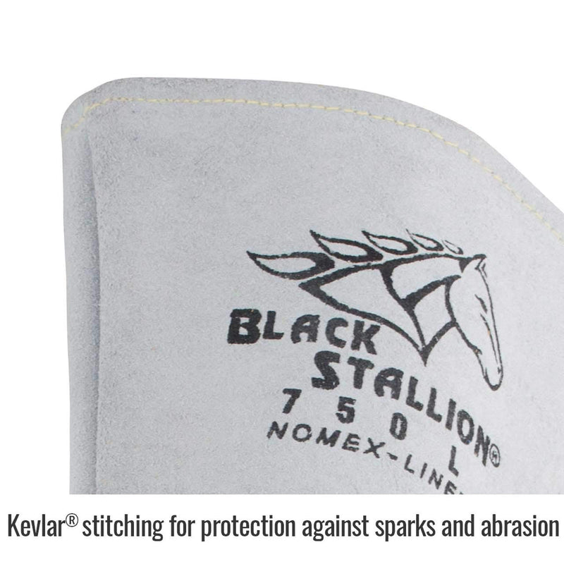  [AUSTRALIA] - Premium Grain Elkskin Stick Welding Gloves - Nomex Backing, Size X-Large
