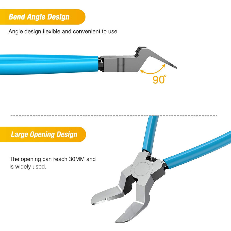 GOOACC Mutipurpose Diagonal Cutting Pliers,Stainless Steel Car Push Retainer Rivet Trim Clip Pry Puller,Rivets Assortments Fastener Cutter Puller Tool - LeoForward Australia