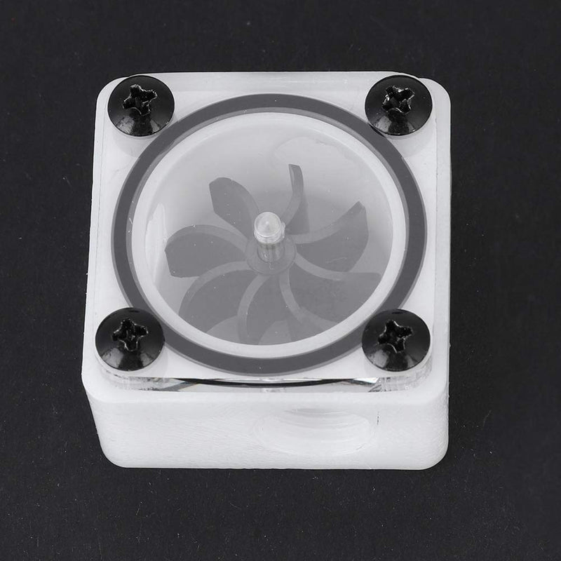  [AUSTRALIA] - G1/4 Thread Revolving Speed Water Cooling POM Acrylic Material Impeller Water Flow Meter Indicator with Silicone Sealing Ring, for PC Water Cooling System(3 Way)