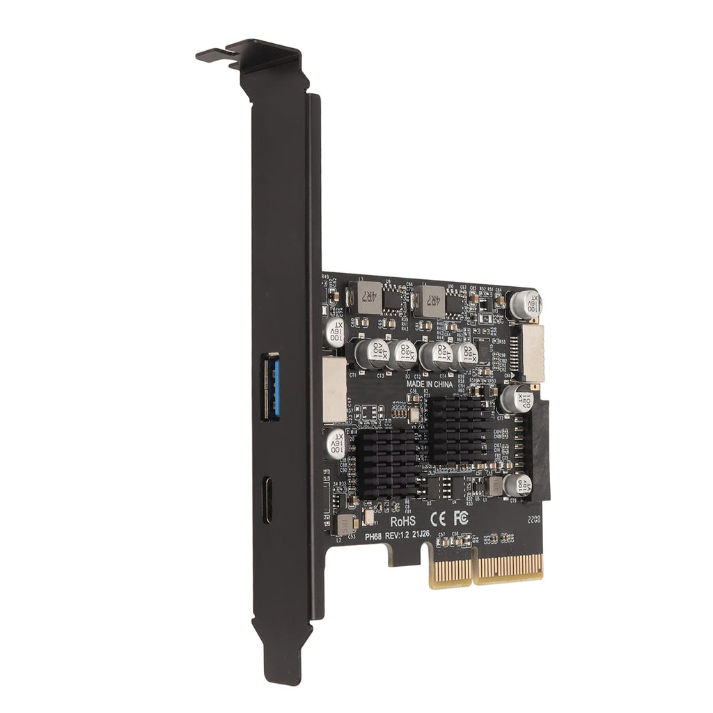  [AUSTRALIA] - VBESTLIFE PCIe Type C Card, PCIe3.0 to USB 3.2 Gen 2 Card with 10 Gbps Bandwidth USB Ports, PCI Express (PCIe) Expansion Card USB Card for Desktop PC