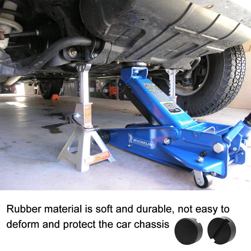 A ABIGAIL Rubber Jack Pad (Slotted) - Universal, Standard-Size - Frame Rail Protector - LeoForward Australia