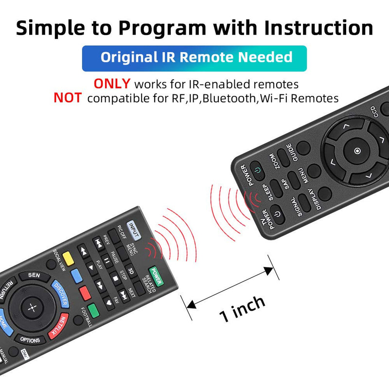 Gvirtue Sony Universal Remote Control for Almost All Sony RM-YD005 RM-YD014 RM-YD018 RM-YD021 RM- YD024 RM-YD025 YD026 RM-YD027 RM-YD028 RM-YD040 RM-YD063 RM-YD065 RM-YD092 RM-YD102 RM-YD103 RM- Y156 SN-14+L - LeoForward Australia