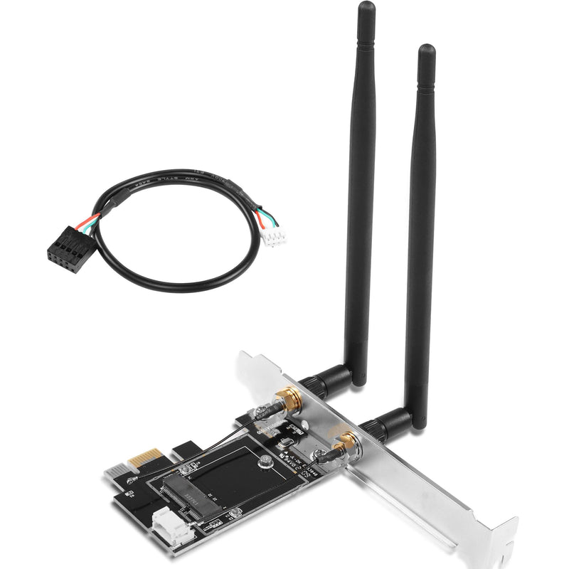  [AUSTRALIA] - PCIe WiFi Card 1200Mbps (5Ghz&2.4GHz) PCIE Wireless Network Adapter, Bluetooth 5.2/5/4.2/4.0, for NGFF 2230/1630 E-Key WiFi Modules