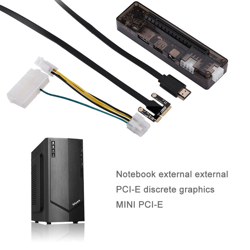  [AUSTRALIA] - Laptop External Independent Video Card Dock,for Mini PCIE,Expresscard,6Pin+8Pin Interface Output,Without Power Supply PCI-E