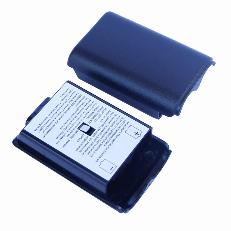 4X Battery Pack Cover Shell Case for Xbox 360 Wireless Controller (Black) Black - LeoForward Australia