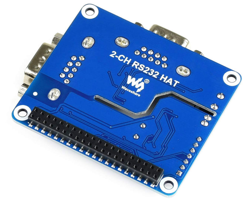  [AUSTRALIA] - 2-Channel Isolated RS232 Expansion HAT for Raspberry Pi 4B/3B+/3B/2B/B+/A+/Zero/Zero W, SC16IS752+SP3232 Dual Chip Convert SPI to RS232 Data Rate up to 921600bps Embed Multi Protection Circuits