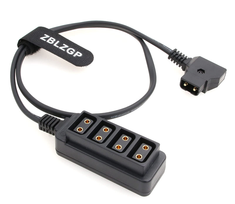  [AUSTRALIA] - ZBLZGP D-tap B Type to 4 Port D-tap Female Splitter Power Cable for ARRI RED Cameras|Anton-Bauer V-Mount Battery Straight Cable