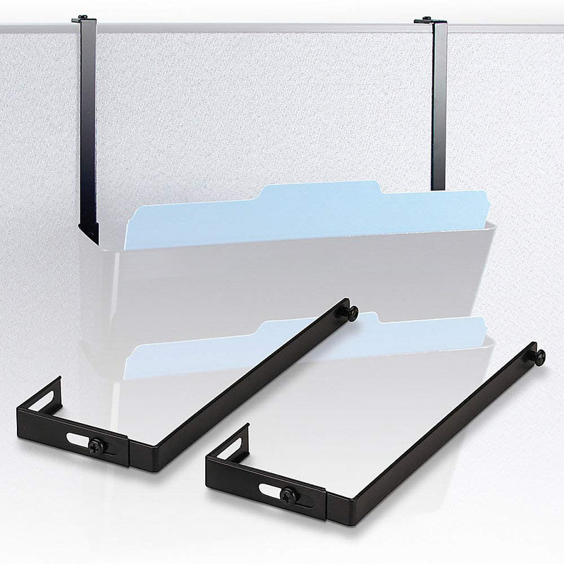  [AUSTRALIA] - Officemate Universal Partition Hanger Set, Adjusted to fit panels with 1 1/4 inch to 3 1/2 inch thickness, Metal Black (21460)