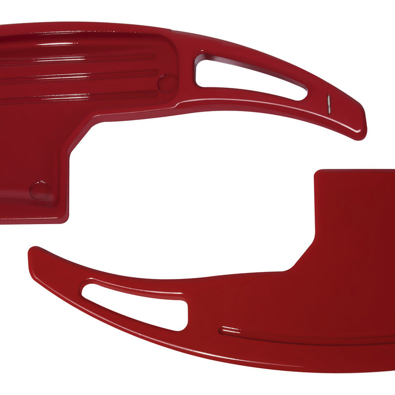  [AUSTRALIA] - Steering Wheel Shift Paddle Extended Shifter Trim Cover for Ford Mustang 2015~2020 Aluminum Alloy (Red) For Ford Mustang 2015~2020 Red