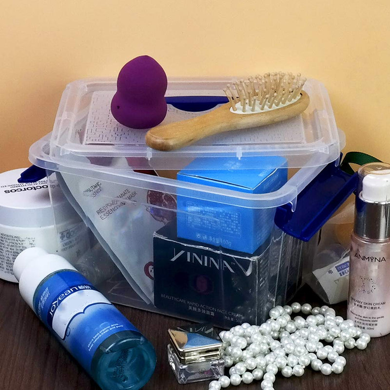  [AUSTRALIA] - EudokkyNA 6-Pack 3 Liter Storage Box, Small Plastic Bin with Handle