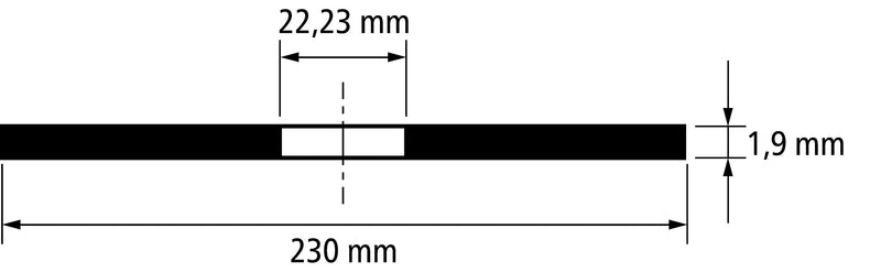  [AUSTRALIA] - PFERD cutting disc, 5 pieces | 230 x 1.9 x 22.23 mm, straight, PSF STEELOX | 69198293 - for steel and stainless steel (INOX) 230 x 1.9 mm