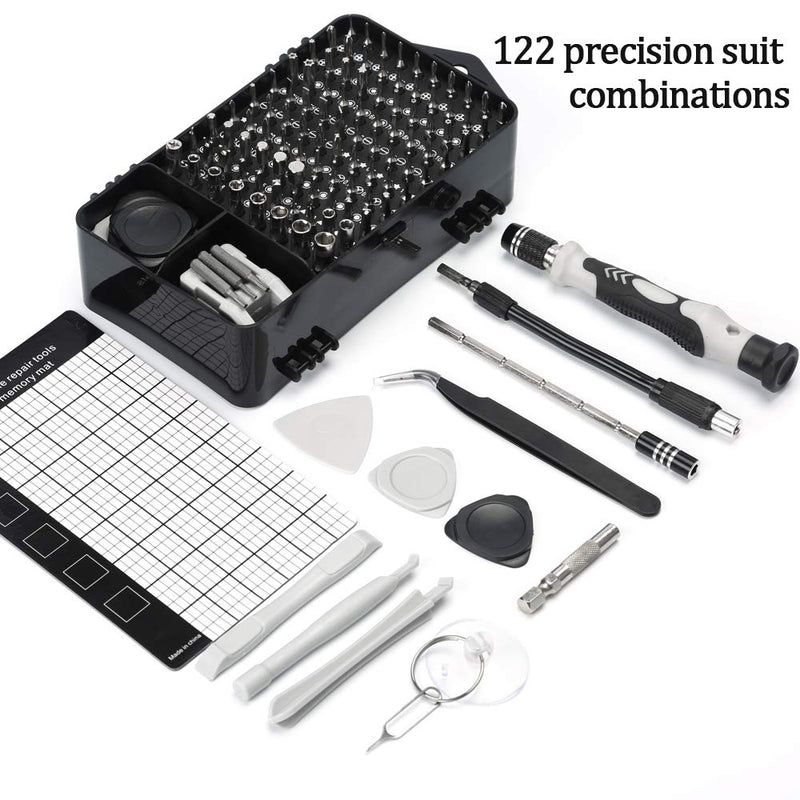  [AUSTRALIA] - Precision Screwdriver Set, Lifegoo 122pcs Magnetic Repair Tool Kit for iPhone Series/Mac/iPad/Tablet/Laptop/Xbox Series/PS3/PS4/Nintendo Switch/Eyeglasses/Watch/Cellphone/PC/Camera/Electronic 122