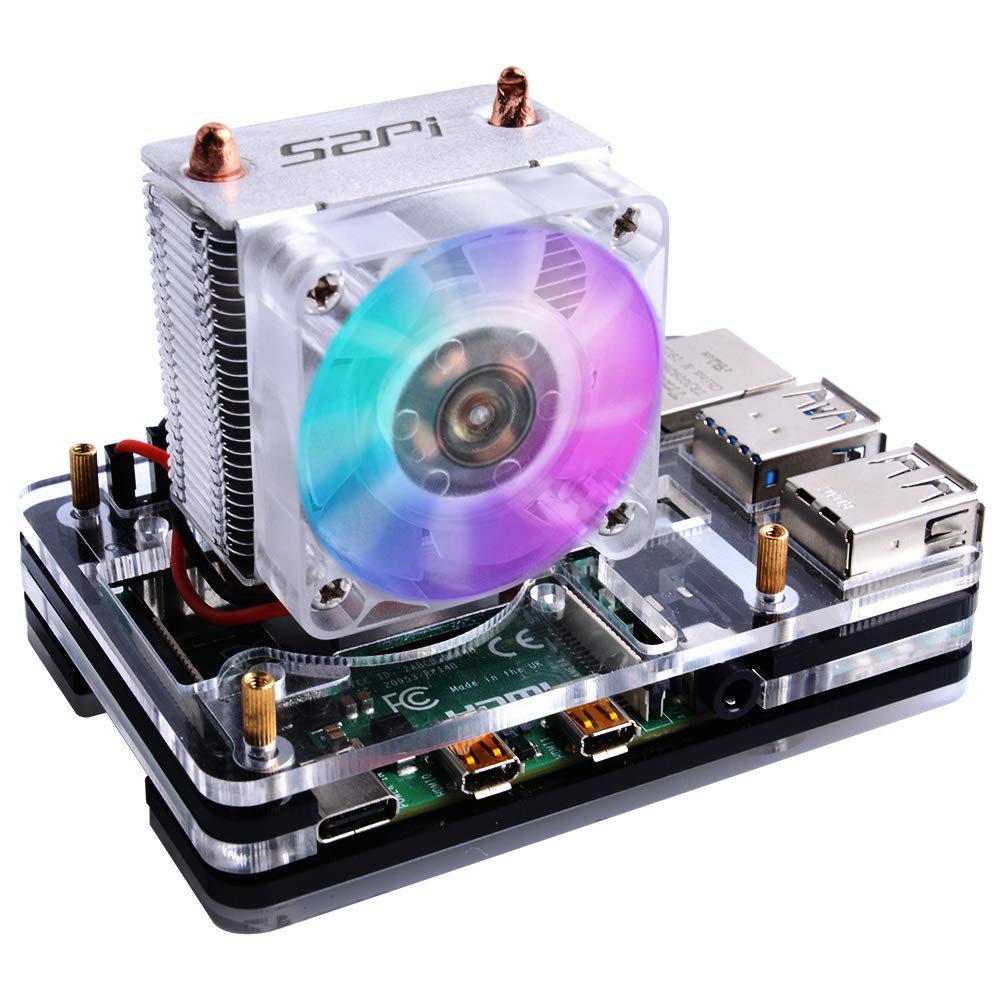  [AUSTRALIA] - GeeekPi Raspberry Pi 4 Case with ICE Tower Cooler CPU Cooling Fan,Raspberry Pi 4 Case with Fan Raspberry Pi Heatsink Raspberry Pi Fan Raspberry Pi Case for Raspberry Pi 4 Model B