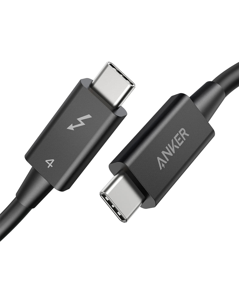  [AUSTRALIA] - Anker Thunderbolt 4 Cable 2.3 ft, Supports 8K Display / 40Gbps Data Transfer / 100W Charging USB C to USB C Cable, for Type-C MacBooks, iPad Pro, Hub, Docking, and More (Intel Thunderbolt Certified)