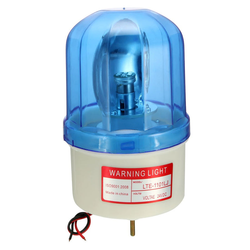  [AUSTRALIA] - uxcell LED Warning Light Rotating Flashing Industrial Signal Alarm Tower Lamp Buzzer 90dB DC 24V Blue LTE1101LJ