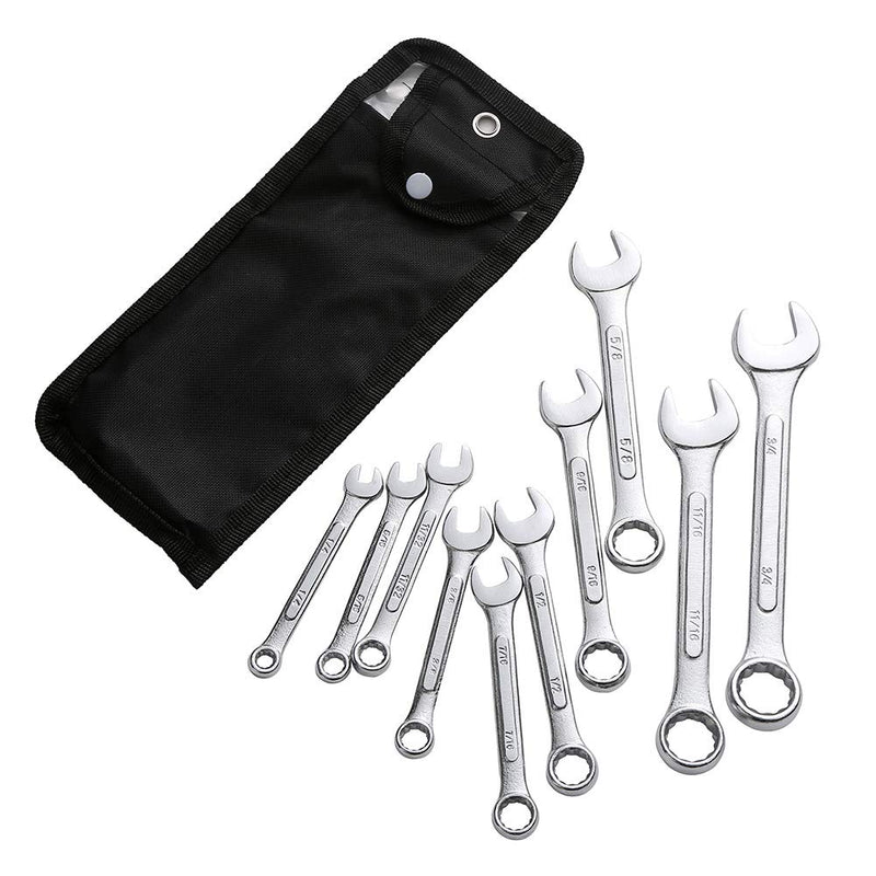  [AUSTRALIA] - JENLEY Hand Tools Wrenches Standard 12 Point SAE Combination Set 10-Piece