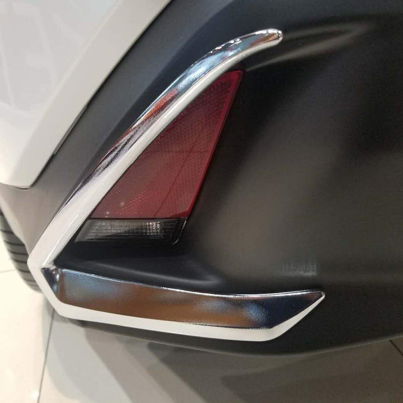 Beautost Fit for Lexus UX 200 250h UX200 UX250h 2019 2020 Chrome Rear Fog Light Lamp Cover Trims - LeoForward Australia