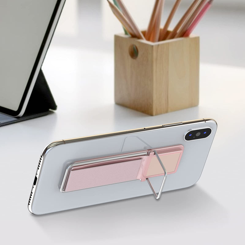 [AUSTRALIA] - Phone Grip, YUOROS Phone Holder Stand for Desk Universal Cell Phone Ring Loop Kickstand (3 Pieces Black Grey Pink) #1 Black Grey Pink